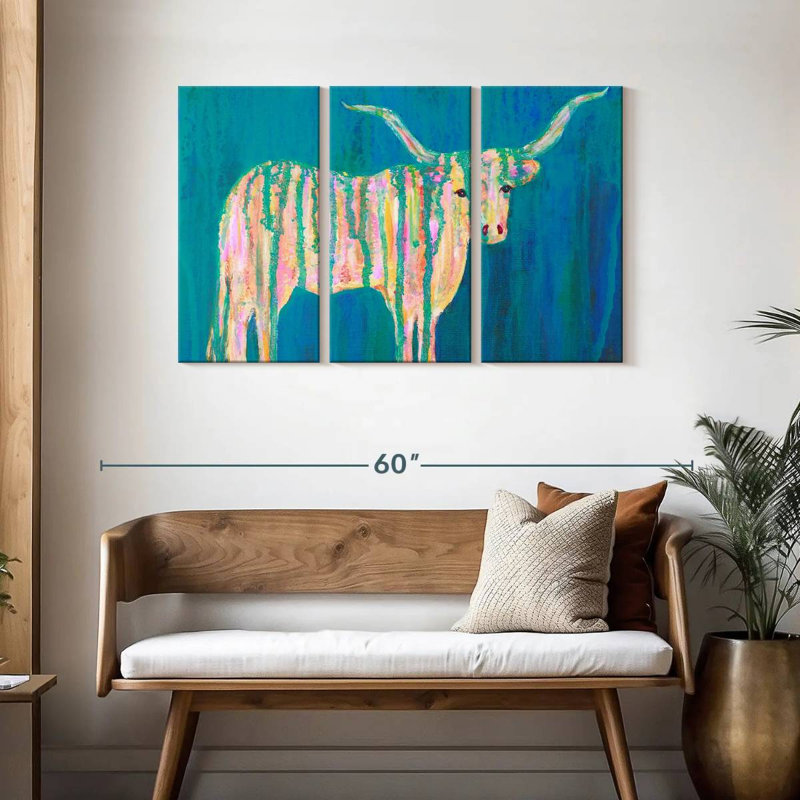 Brampt Texas Longhorns, 28" H x 45" W