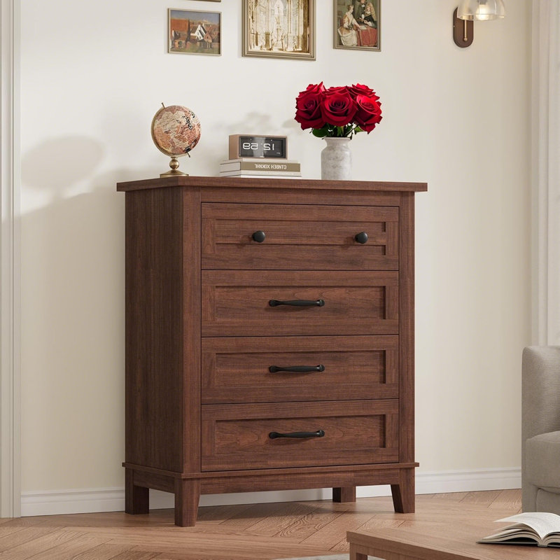 73.9cm W 4 - Drawer Chest of Drawers, Brown