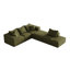 Ensemble de canapé modulaire rembourré moderne sans os, canapé modulaire en forme de L de 132 po avec 6 oreillers-730066857