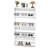 Metal Shoe Storage Cabinet 4 Flip Drawers Steel Wall-Mounted Shoe Rack Organizer-1200465566