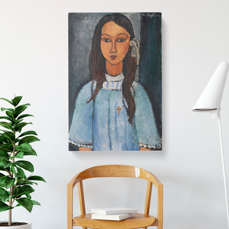 Alice by Amedeo Modigliani - Wrapped Canvas, 76cm H x 50cm W x 3cm D