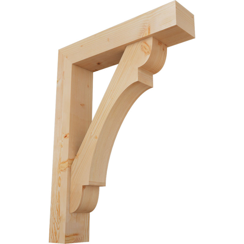 Support de bloc olympique avec entretoise décalée, 48 po x 36 po, Sapin Douglas de l 7 1/2 (lisse)
