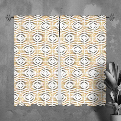 Paire de rideaux obscurcissant en polyester Kalief