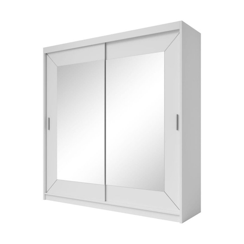 Barreras 3 Door Manufactured Wood Wardrobe, 215cm H x 200cm W x 60cm D