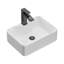 16" L x 12" W Rectangular White Ceramic Vessel Bathroom Sink with Faucet and Pop-Up Drain Combo