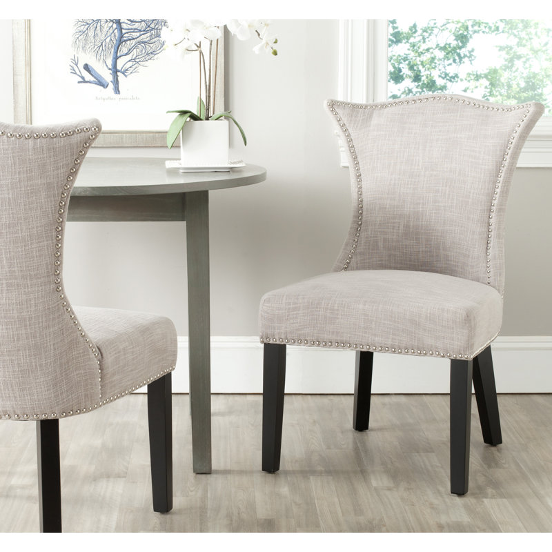 chaise de salle à manger rembourrée Mcdaniel, Gris
