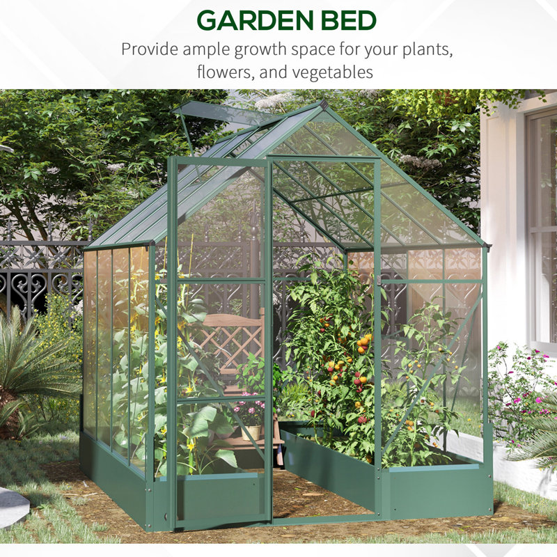 6.3' W x 8.2' D Greenhouse