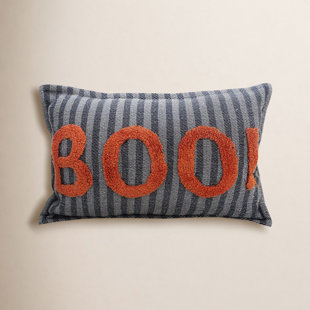 Embroidered Cotton Throw Pillow
