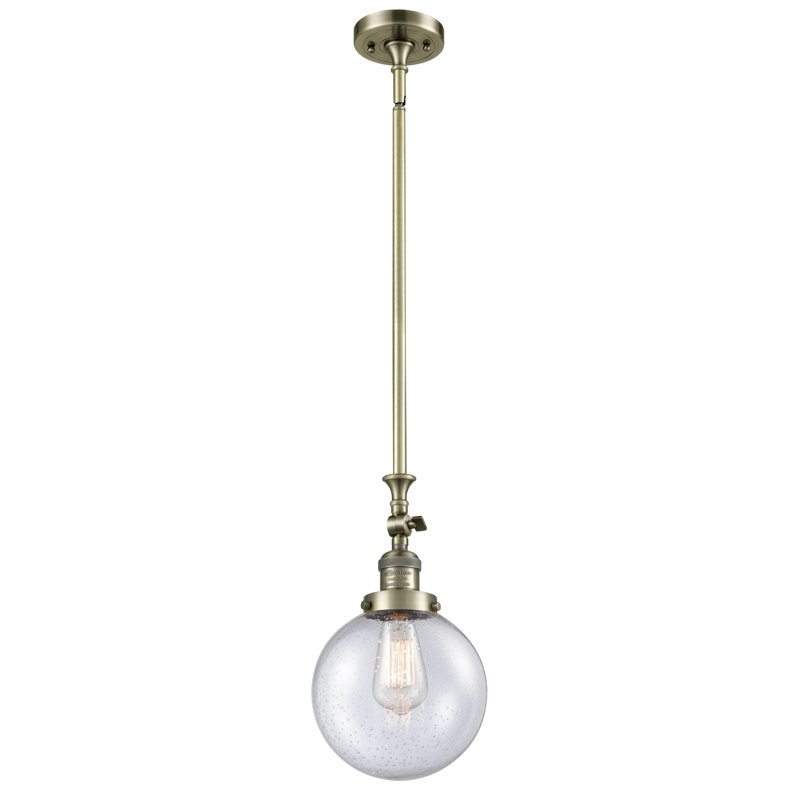 Clementina 1 - Light Single Pendant, Seedy, No Bulb Included, Polished Nickel