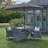 Dubose Round 4 - Person 100cm Long Dining Set with Cushions and Umbrella