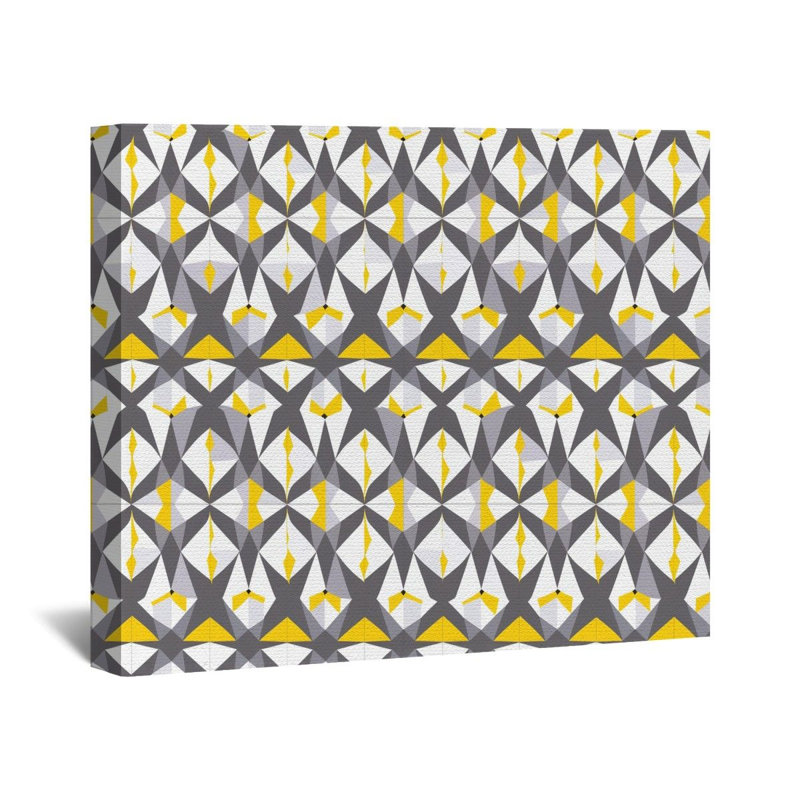 "Triangles" sur toile, H 20 po x l 24 po