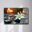 Art mural en verre trempé White Lily-129632867