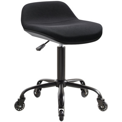 Stool on Wheels Smooth Rolling, Swivel Desk Stools to Sit on Perching
