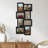 Asymmetrical Staggered 8 Opening Collage Frame, Matte Black Finish-1792511767
