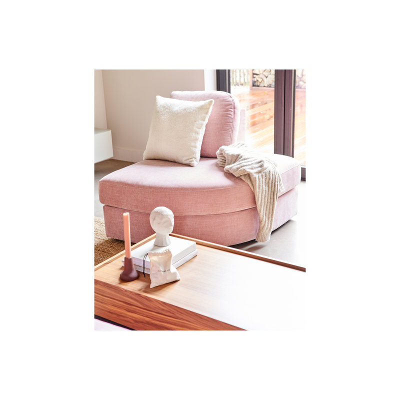 3 Seater Sectional, Right Hand Facing, Pink