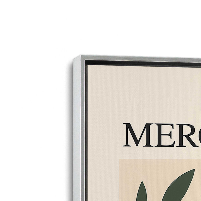 Printemps du marché aux fleurs de Toscane, Cadre flottant en chrome poli, H 36,75 po x l 24,75 po
