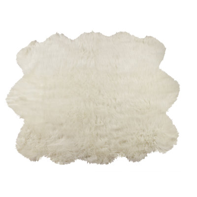 Tapis blanc Laperle Sexto