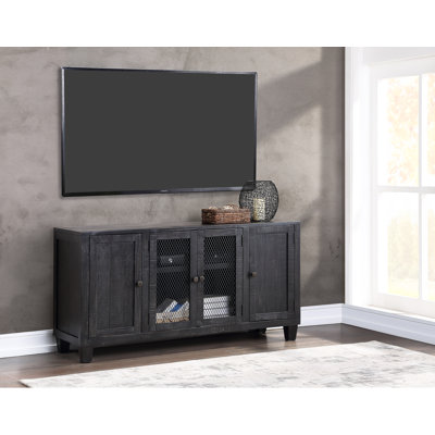 Meuble télé en bois massif pour téléviseur de 65 po ou moins Rayburn