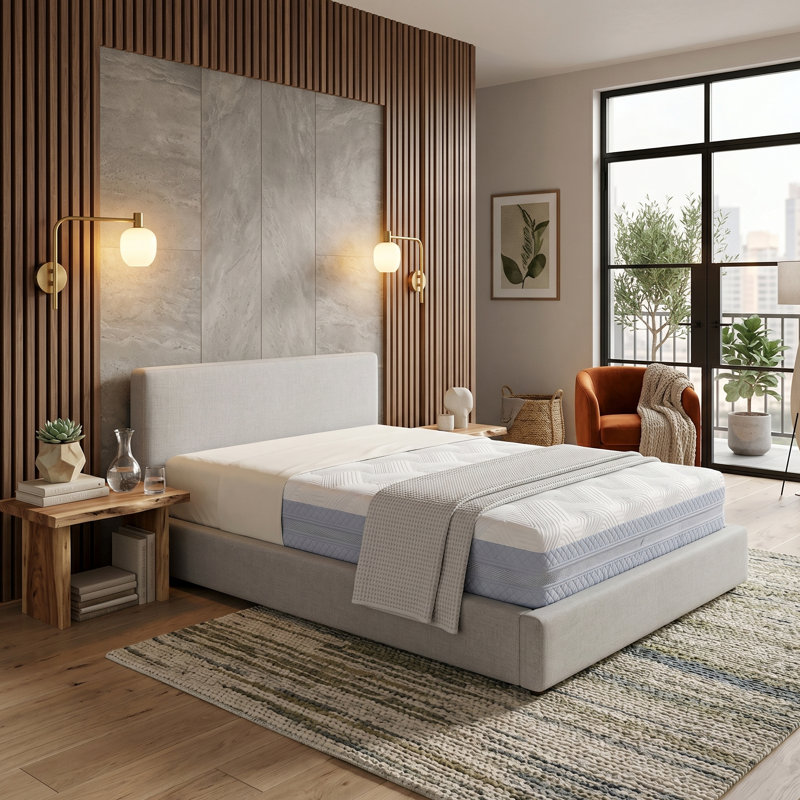 Matelas en mousse viscoélastique 10 po, matelas pour lit simple, matelas respirant, matelas pour chambre à coucher, dortoir, chambre d'amis