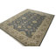 Tapis oriental gris Oushak Chobi Anvee