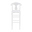 Tabouret de comptoir en bois massif