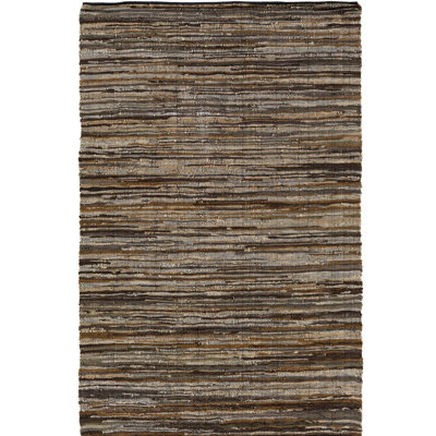 Altum Leather Abstract Indoor Rug