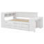 Lit de jour avec tablettes de rangement, tiroirs, lit gigogne, station de charge, lumière DEL, bureau et armoire-890850707