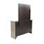 DRESSER en chêne gris, commode moderne à 7 tiroirs, chêne gris
