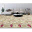 Tapis doré et vert noué à la main de haute qualité