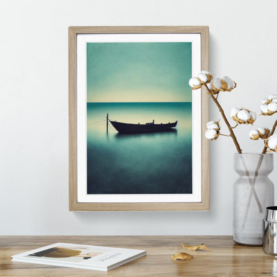 Docked Boat - Single Picture Frame Print