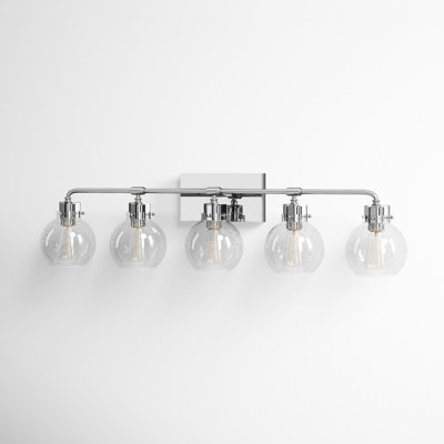 Byrne 5 Light Seeded Dimmable Vanity Light