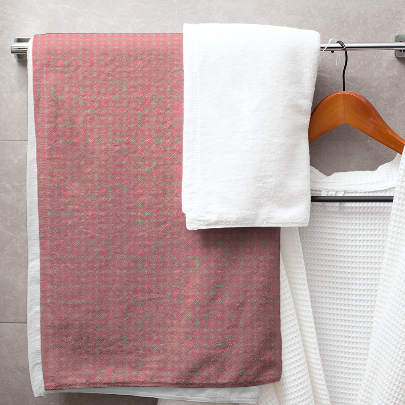 Katelyn Elizabeth Bath Towel, Red/Green