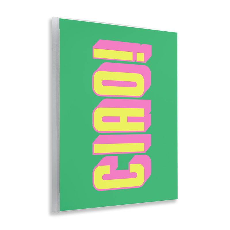 Plaque murale en forme de lettre «Cao Bold», design par House of Lulu