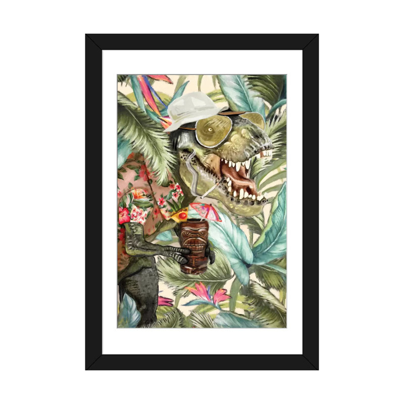 Heather Perry Print, White, 24" H x 16" W x 1" D, Black Framed Fine Art Paper