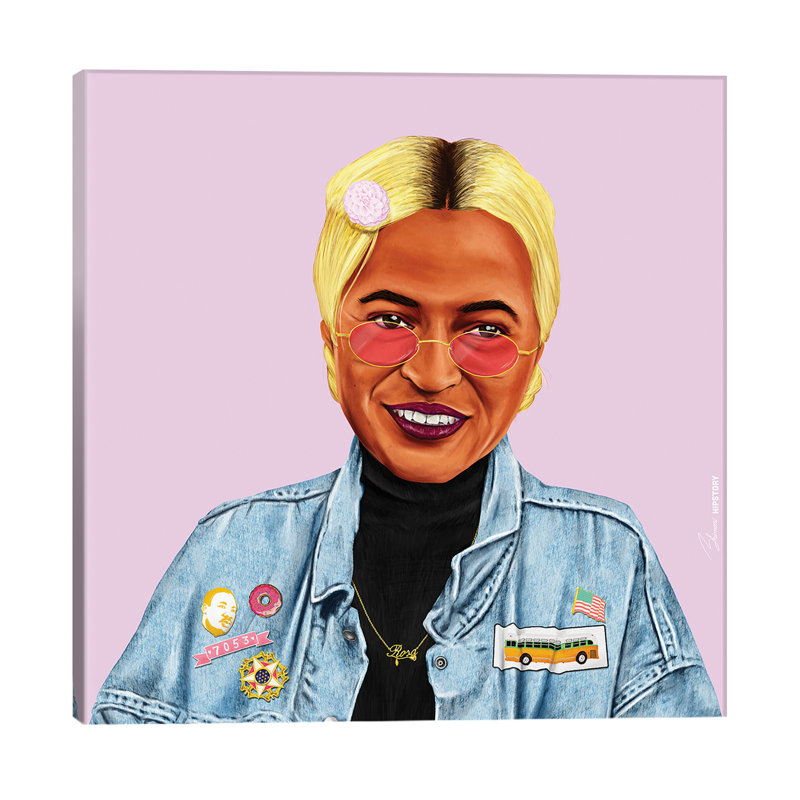 Rosa Parks by Amit Shimoni - Wrapped Canvas Painting, 45.72 cm H x 45.72 cm W x 1.91 cm D