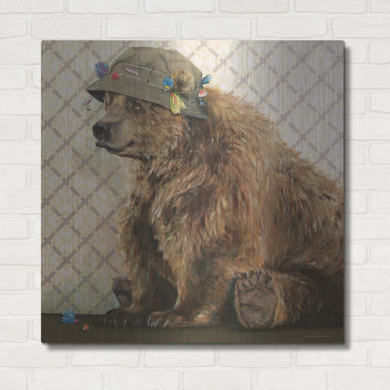  'Bone Fishing' by Kamdon Kreations Metal Wall Art, 36" x 36", 36" H x 36" W