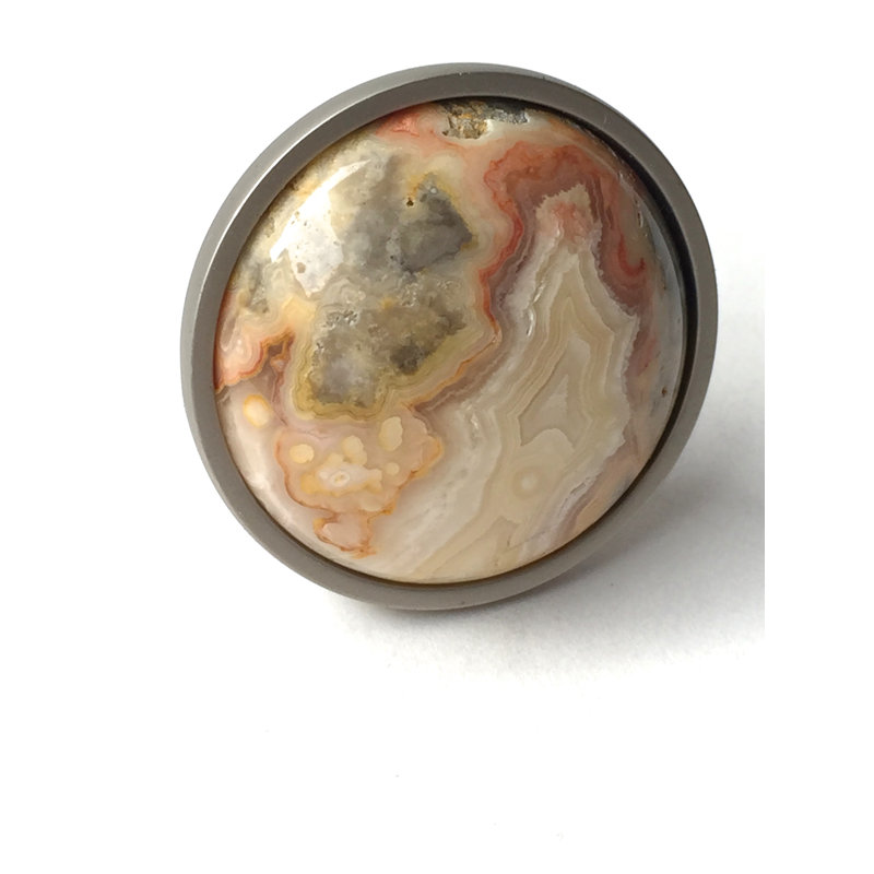 1 1/2" Diameter Mushroom Knob, Satin Nickel