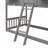 House Bunk Bed With Roof , Window, Window  Box, Door , With Safety Guardrails And Ladder-198092536