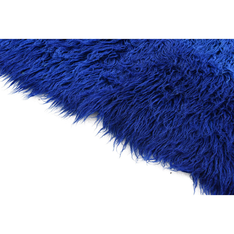 Tapis bleu Parra