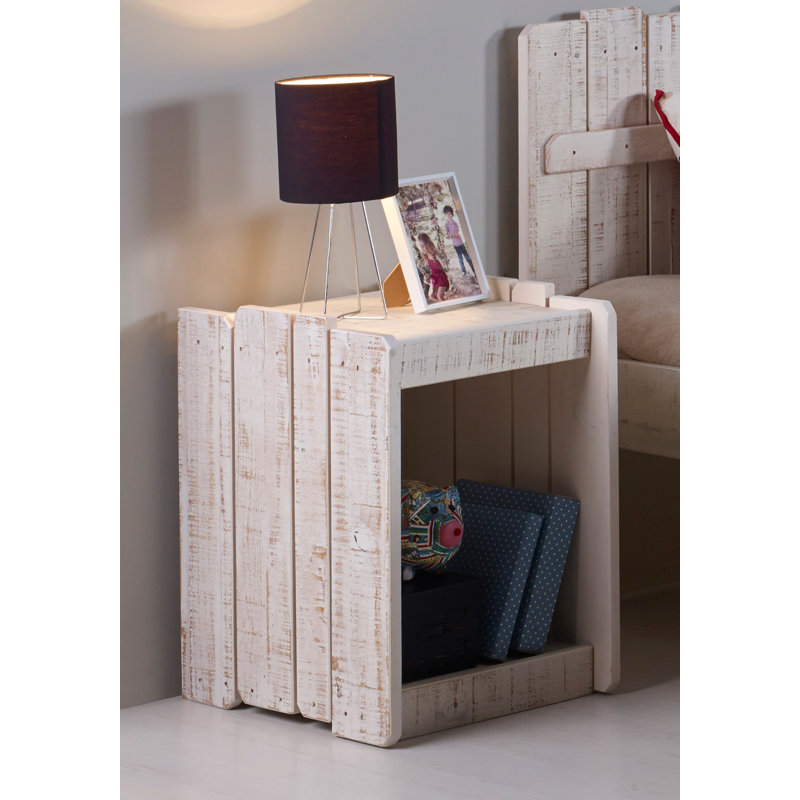 Table de chevet en bois massif Wander