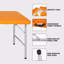 Table pliante portative à poids pliable pour l'intérieur et l'extérieur - 135 kg-1661458848