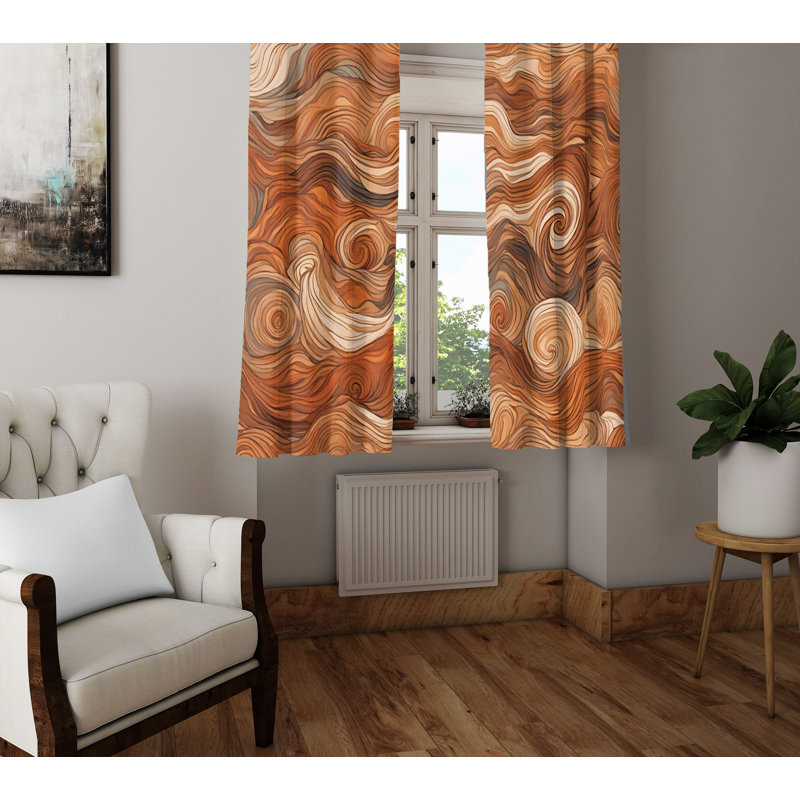 Semi Sheer Curtain Pair, 56" W x 78" L