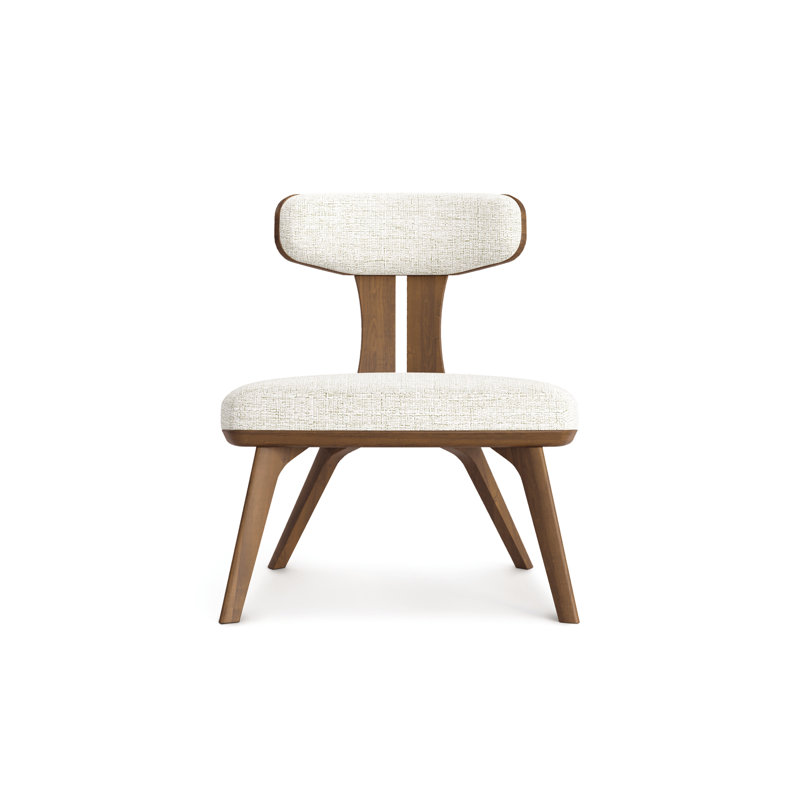 Estelle Lounge Chair, Hemp, Walnut