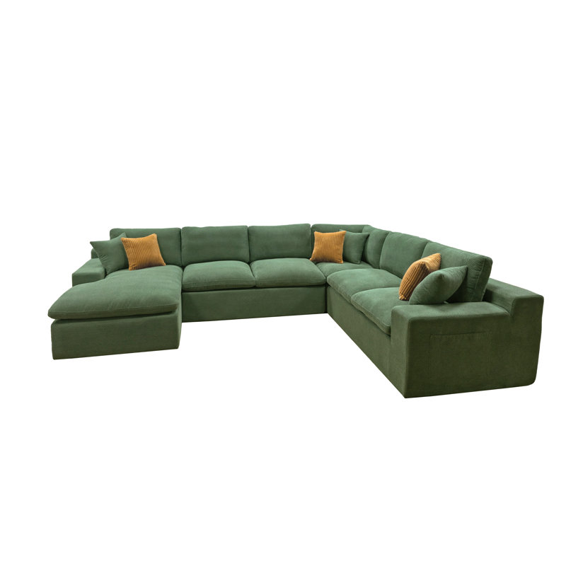 Canapé modulaire James James, Dark Green Polyester Blend