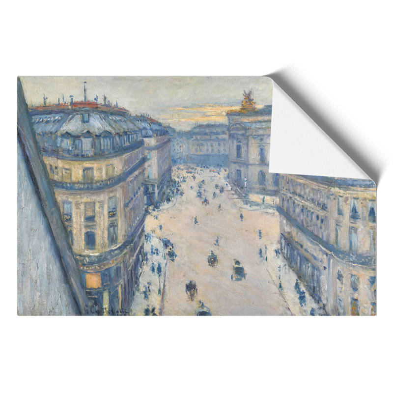 La Rue Halévy by Gustave Caillebotte - No Frame Painting, 30cm H x 42cm W x 0.1cm D