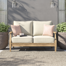 Arikka 55.5'' Eucalyptus Outdoor Loveseat