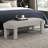 Velvet Fabric  Upholstered Bench-1773964780
