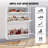 Shoe Storage Cabinet for Entryway, 31.5" D x 9.4" W x 47.3" H, Wood