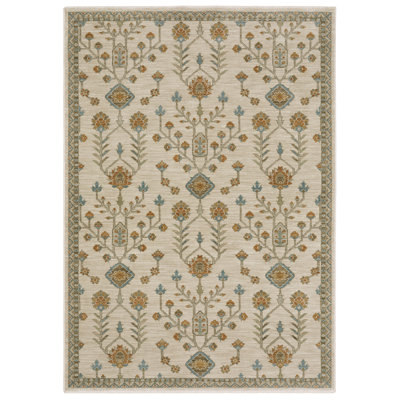 Graicyn Global Traditonal Beige/ Rust Area Rug