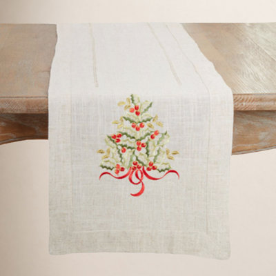Ayverie Floral Christmas Table Runner